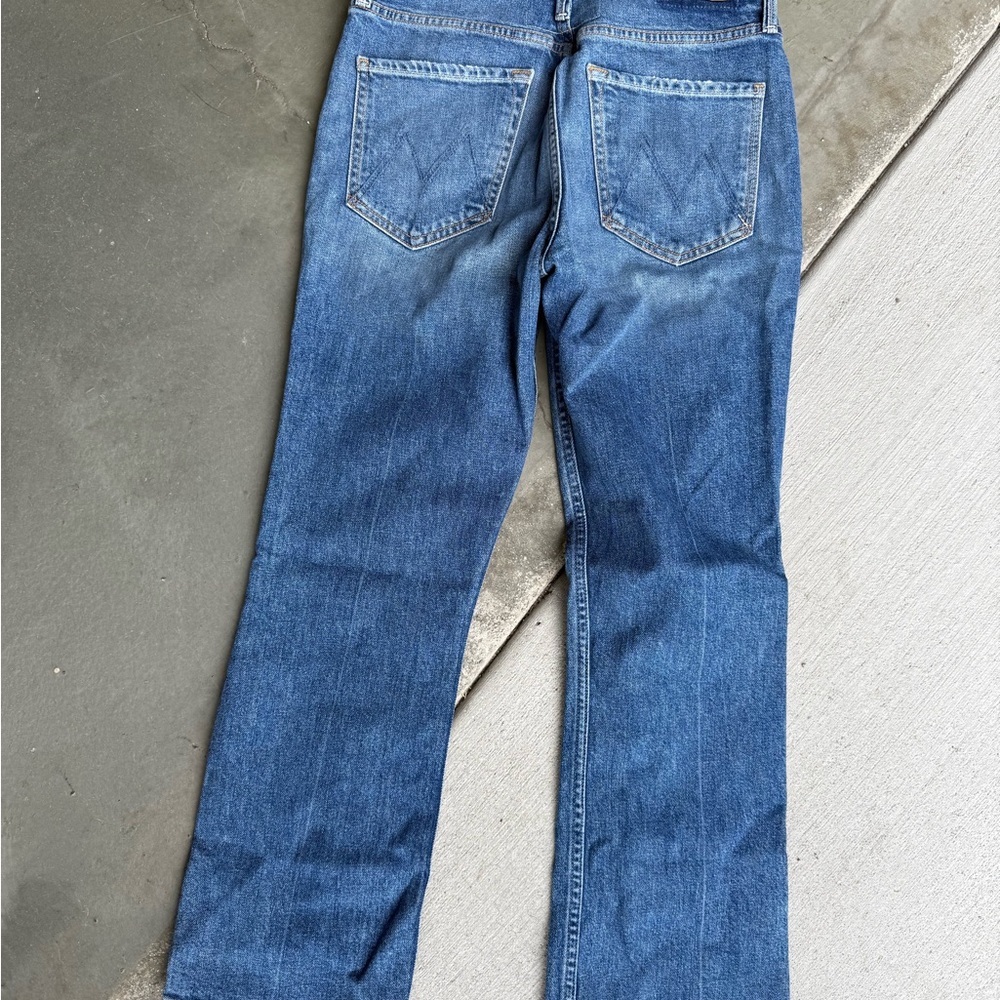 MOTHER Blue Straight Leg Jeans Classic Style